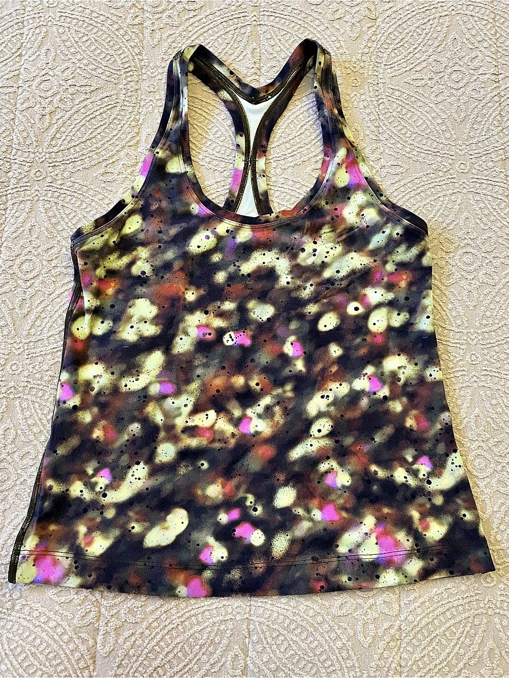 Lululemon Cool Racerback Short Tank Top *Nulu Brown & Pink